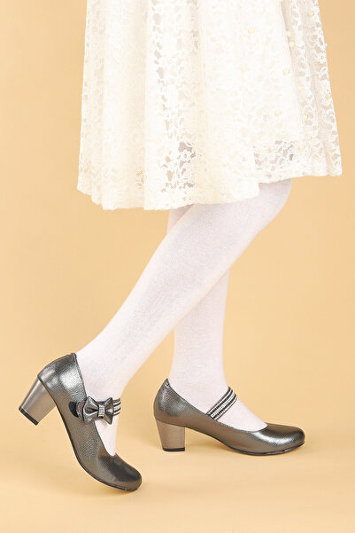 Kiko Kids Cameli Vakko Daily Pantofi de seara pentru fete cu toc de 4 cm