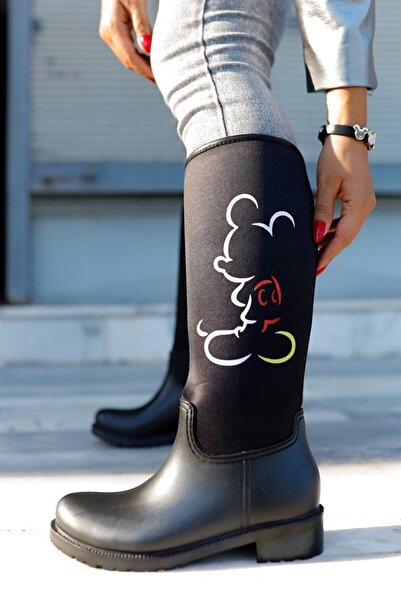 Sea&Blue Mickey Mouse Štampano Vodootporne ženske čizme za kišu