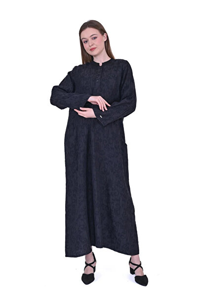 Invee Invee 7026 Modal Dress with Pockets - Black