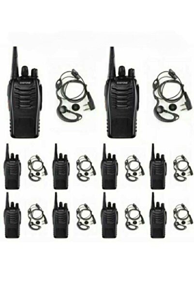 ZASTONE 10 Adet Lisans Gerektirmeyen Tam Takım Pmr El Telsizi TYPE-C ŞARJLI 2...