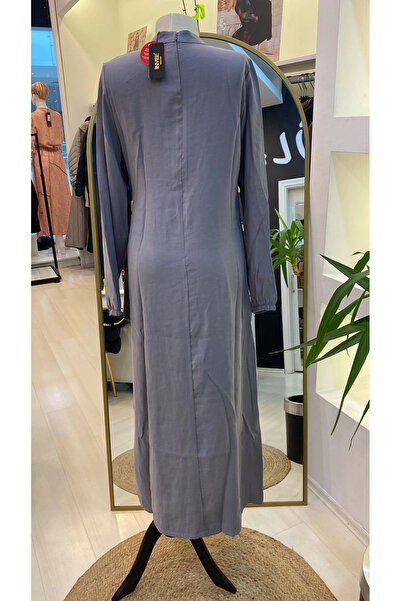 Invee INVEE MODAL DRESS BELTED GRAY 6958