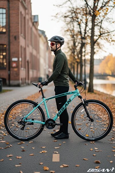 Bisan MTX 7100 29 Jant Dağ Bisikleti 48 cm Alüminyum Kadro V-Fren Shimano 21 Vites -Turkuaz