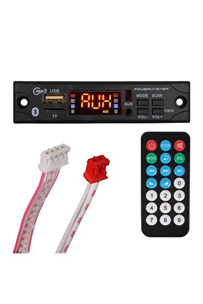 Genel Markalar PowerMaster M517 Oto Teyp Dijital Player Board USB/AUX/SD/FM/B...