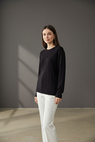 ENDAMIM ΓΥΝΑΙΚΕΙΟ ΠΛΕΚΤΟ ΠΟΥΛΟΝΤΙΚΟ ΜΕΣΑΙΑΣ ΠΛΕΚΤΟΣΟΥΛΑΣ ΜΕ ΚΟΝΤΕΣ ΧΑΡΝΙΣΤΡΕΣ ΛΕΠΤΟΜΕΡΕΙΕΣ