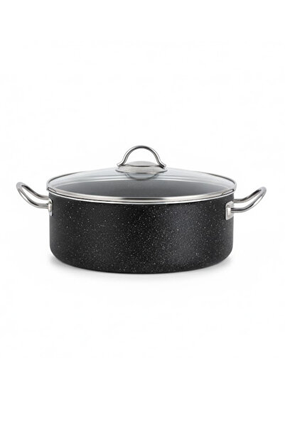 MEŞELER Black Inox 26 Cm - Granite Deep Pot