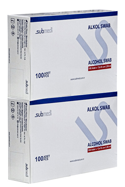 submed Alkollü Mendil El Ve Cilt Temizleme Mendili 13x18 %70 Ipa 200 Adet