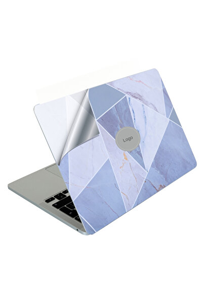 Mcstorey Macbook Air Kılıf M2-m3-m4 13.6inç Yapıştırma Kaplama Marble14 (13.6” AİR) A2681 A3113 A3240 Uyumlu