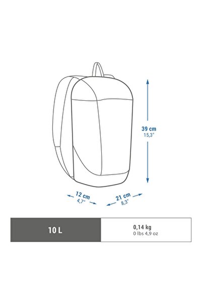 Decathlon - Sırt Çantası Unisex Sırt Çantası Çocuk Sırt Çantası Yetişkin Sırt Çantası 10 L