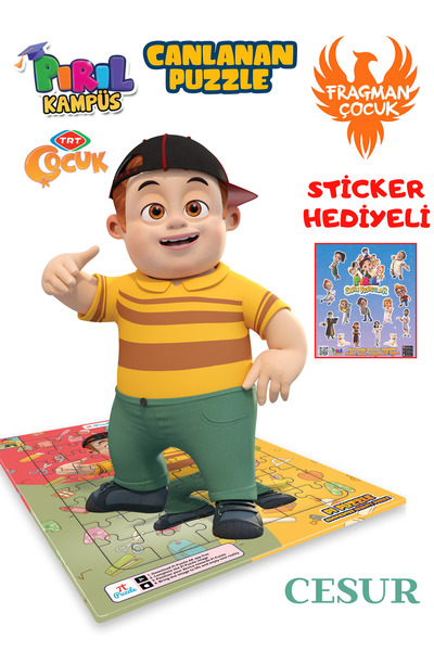 TRT ÇOCUK PIRIL Pırıl Canlanan Puzzle - Cesur Dans
