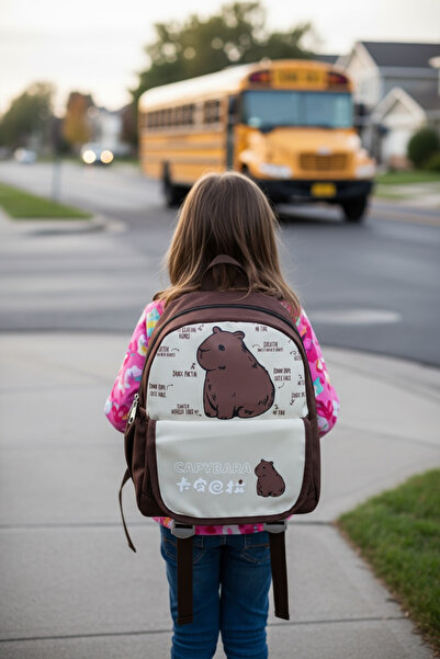BUCHE Anaokul Sırt Çantası Kromi,Ayıcık,Capybara