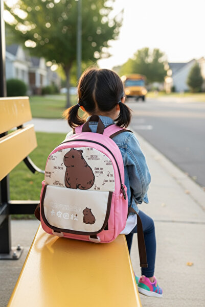 BUCHE Anaokul Sırt Çantası Kromi,Ayıcık,Capybara
