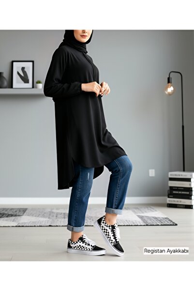 Registan Shoes UNISEX KADIN VE ERKEK DAMALI KANVAS KUMAŞ SNEAKERS SPOR GÜNDELİK AYAKKABI