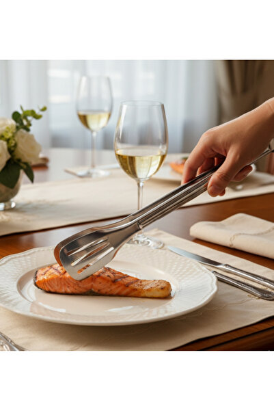 Arsel Izgara Maşası Paslanmaz Çelik 24 cm