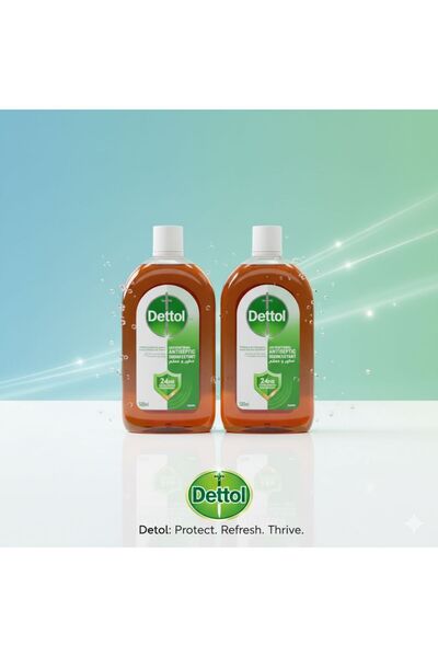 Dettol Dettol Multi-Purpose Antiseptic and Disinfectant with a Refreshing Scent 500ml x 2 Pack