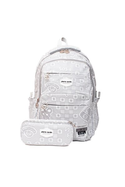 Pierre Cardin School Bag Set Pcset07Pc1773601-Grey