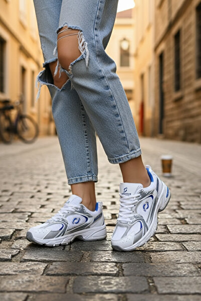 Zerenyus Унісекс спортивні кросівки - ULTRAONE з ортопедичною підошвою, біло-сині