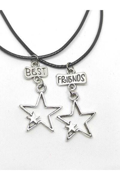 TUNA TAKI & AKSESUAR Yıldızlar Arkadaşlık Bff Best Friends Kolyesi Çocuk Kolye