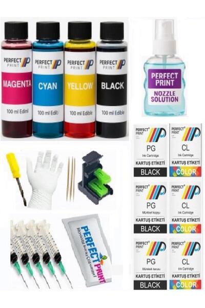 PERFECT PRINT Hp Yazıcılar Için Uyumlu Kartuş Dolum Seti 4x100 Ml