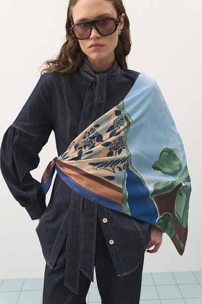 Jolamier Desenli Modal Eşarp Dama Bird