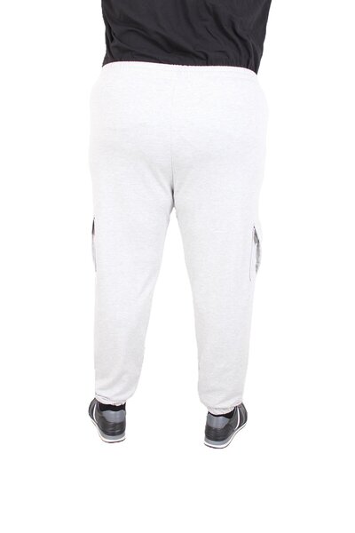 Starbattal Plus Size Men's Straight Commando Sweatpants 22520 GREY MELANGE