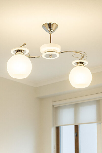 Genel Markalar Modern Spor Ilay Beyaz 2'li Avize