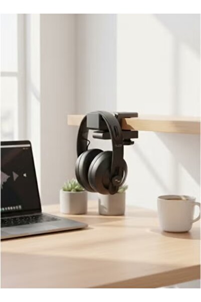 3D Brothers حامل سماعة رأس أسود، قابل للتعديل وسهل التركيب، للمنزل والمكاتب