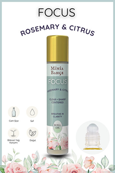 Minia Bahçe Bitki ve Sanat Atölyesi FOCUS – %100 Doğal Rosemary & Citrus Roll...
