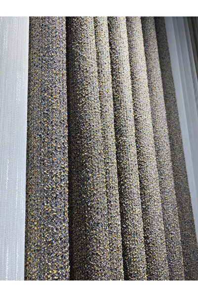 İNCİLİFE ستارة خلفية من القماش القطني المنسوج في فوكيت، 1/2.5 مطوية متوسطة