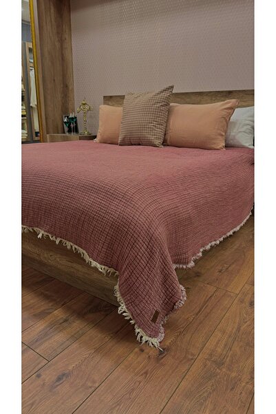 TekStilize Müslin Yatak Örtüsü 8 Kat 230x240 (%100 PAMUKLU)