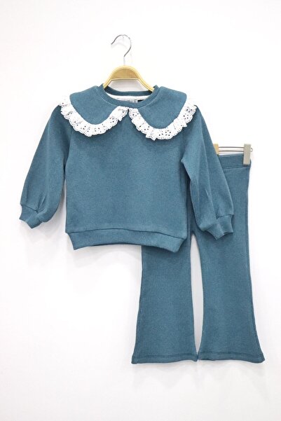 BALKABAĞI Бензин вельветовий старовинний комір толстовка спагетті штани 2 шт жіночий костюм