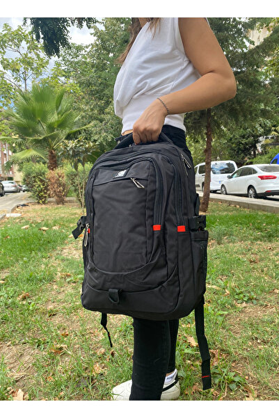 tiny wood Ergonomic Multi-Eye Black Laptop Backpack |   Medium Size Waterproo...