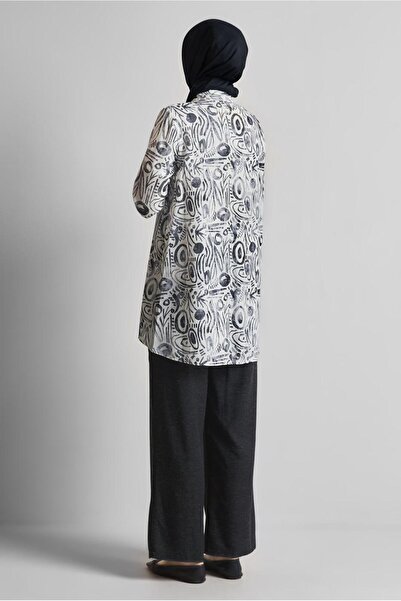 Alvina Patterned Pants Suit 44813