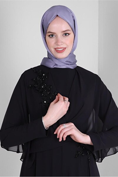 Alvina İŞLEME DETAYLI ŞİFON GENİŞ PAÇA ABİYE TULUM 50390