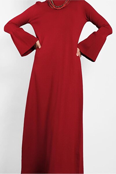 Alvina Wide Cut Dress with Sleeves with Volance Sleeves 40012