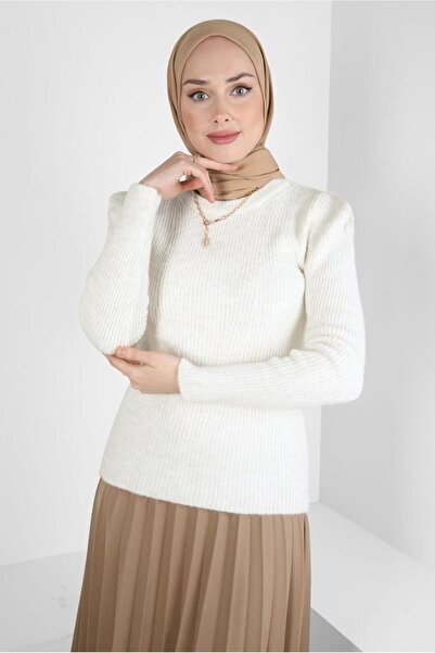 Alvina Wadded Look Knitwear Sweater 43192