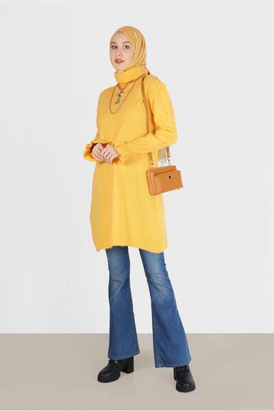 Alvina CUFFS FRILLED FISHER COLLAR KNITWEAR TUNIC 42056