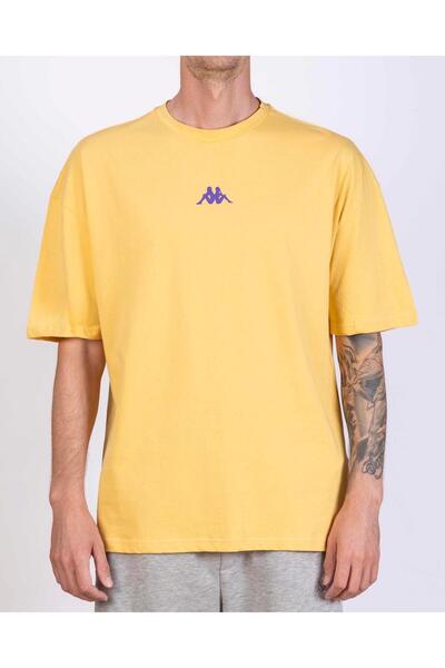 Kappa Authentic Goldes Men's Yellow Regular Fit T-Shirt