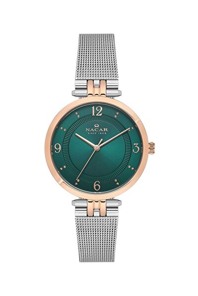 Nacar ساعة يد نسائية فضية NC34- 390324 -ENM