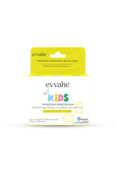 EVVAHE DOĞAL Probiyotik Yoğurt Mayası Kids 2gr x 5 şase