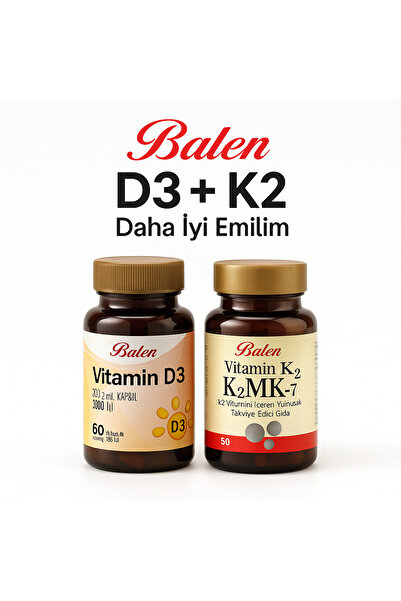 Balen D3 Vitamin ve Vitamin K2 Daha İyi Emilim