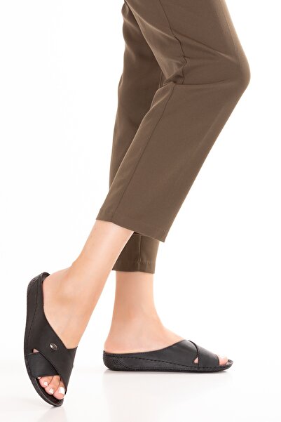 Gondol Women's Anatomical Sole Slippers Bio.1001 Black