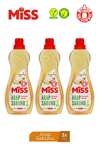 Miss MİSS SIVI ARAP SABUNU 1000 ML X 3 ADET