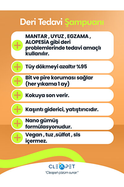 Cleapet Evcil Hayvan Nano Şampuan 450 ml
