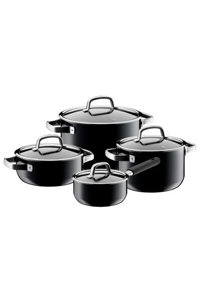 WMF Fusiontec Cookware Set 4 Pieces Black