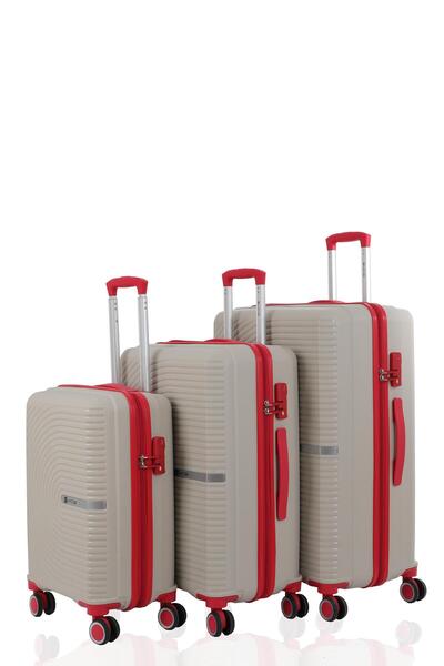 MÇS Mçs Üçlü Polipropilen Valiz Seti V374