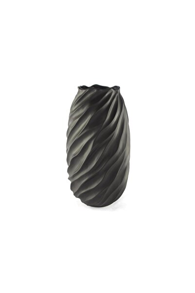 Mikasa Moor Vază Burgu Pors neagră mată 21x39 cm