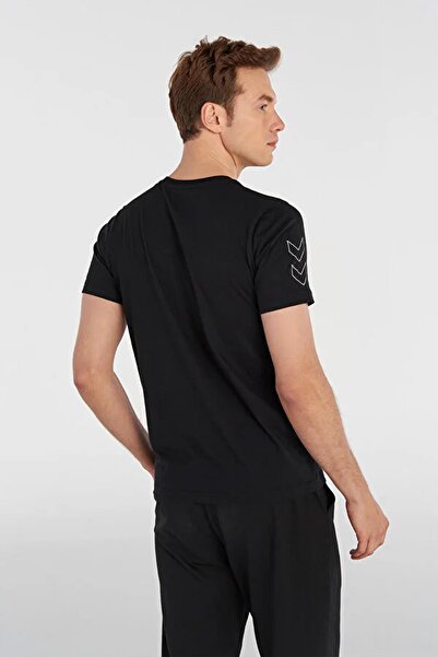 hummel Ανδρικό μπλουζάκι Elemental Chevron Cotton Tee Μαύρο