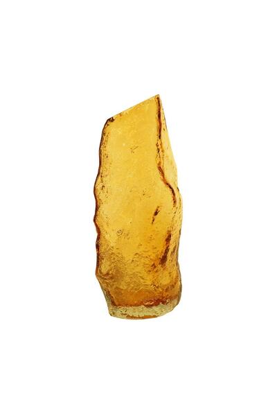 Lucky Art Γυάλινο Βάζο Anber By Vazo 16x11x38cm