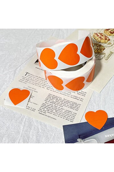 OBRO Rolă de 500 de etichete autoadezive în formă de inimă – Etichete autoade...