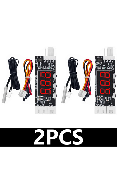 Choice PWM 4Wire 2PCS Single 12V 3A DC PWM 4 Wire Fan Temperature Control Speed Controller Chassis Compute